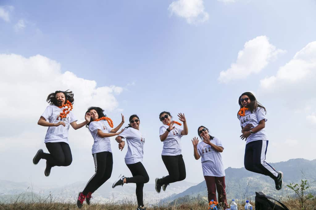 Some of Royal Mountain Travel's female staff