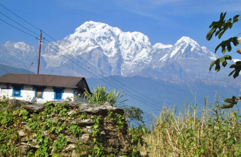 A house in Hemjakot village, Nepal
