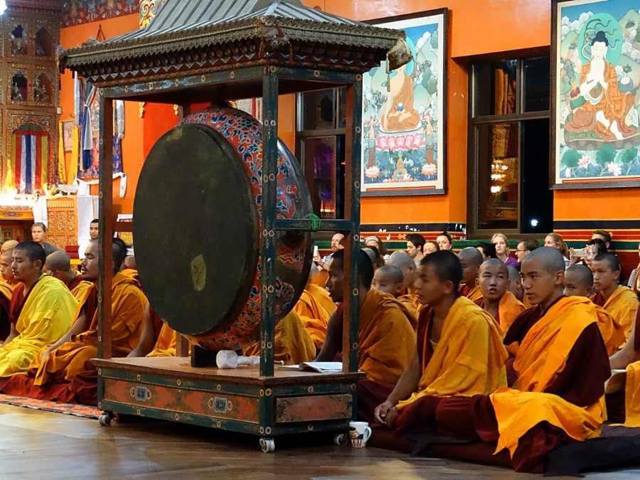 monks at Kopan Monastery