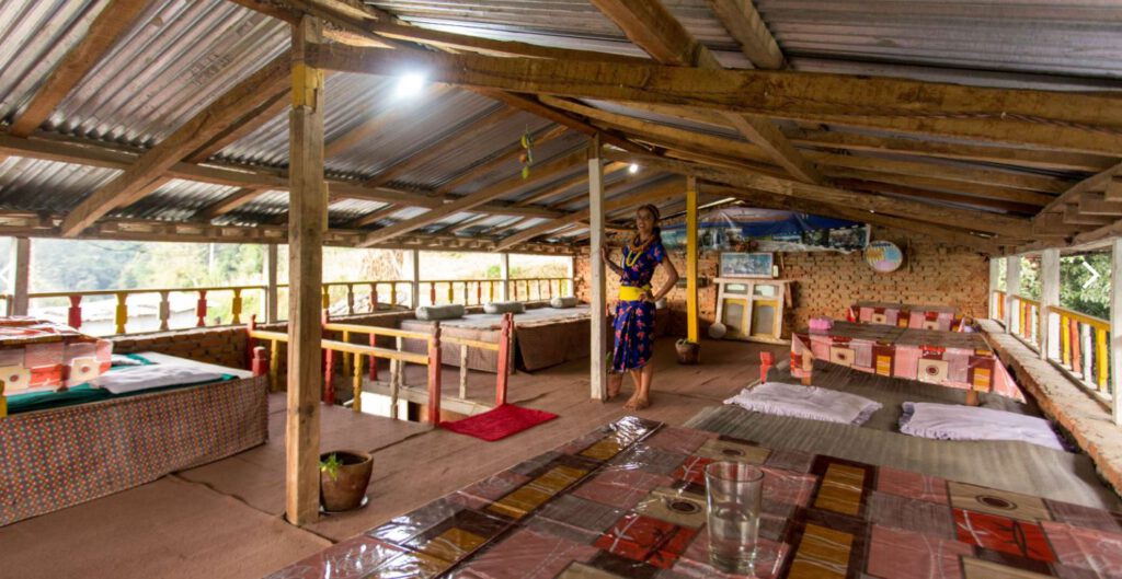 the dining area at Nagarkot Community Homestay