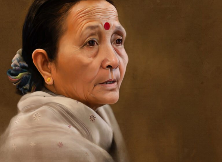 Anuradha Koirala painting