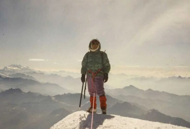 Famous Nepali People - Pasang Lhamu Sherpa during a trek