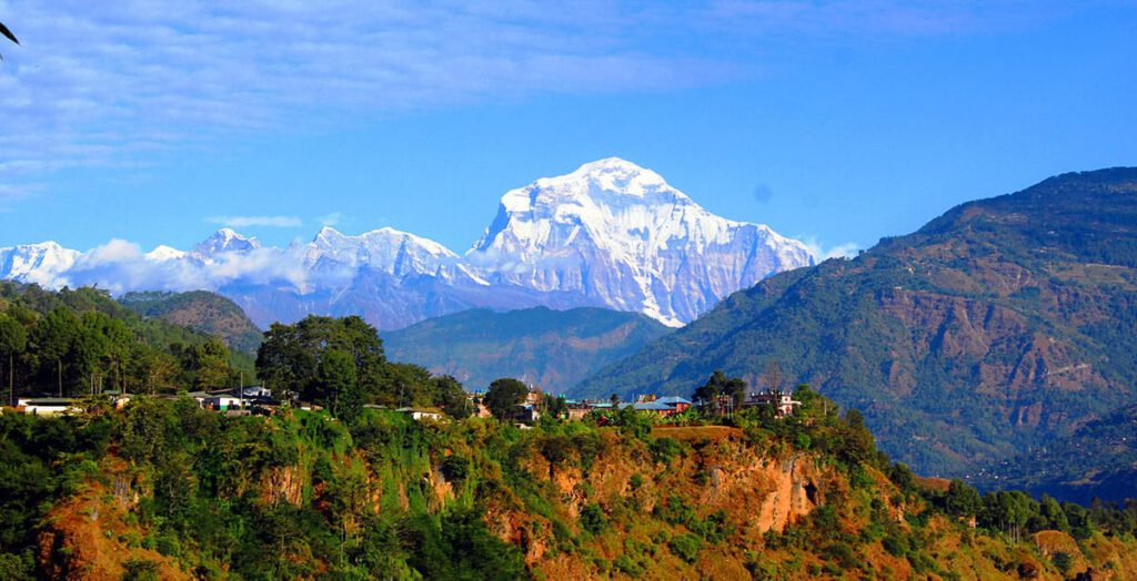 Distant view of Dhaulagiri